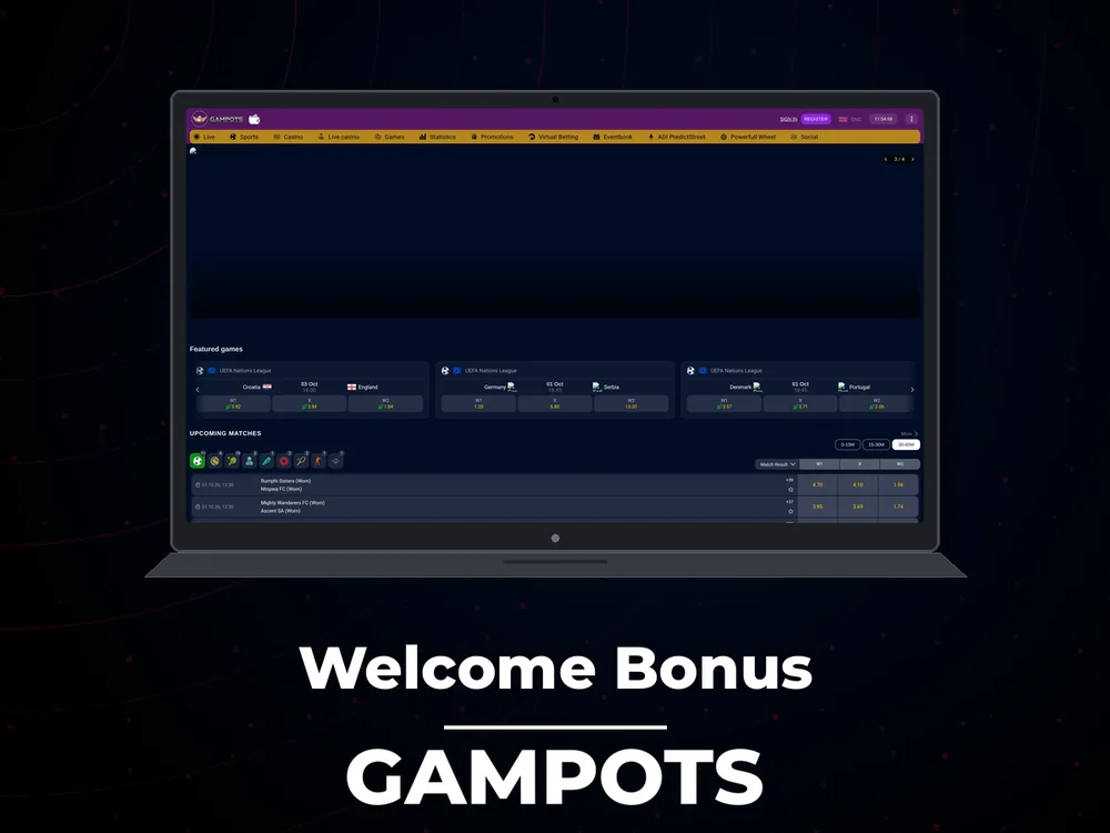 Gampots - Welcome Bonus